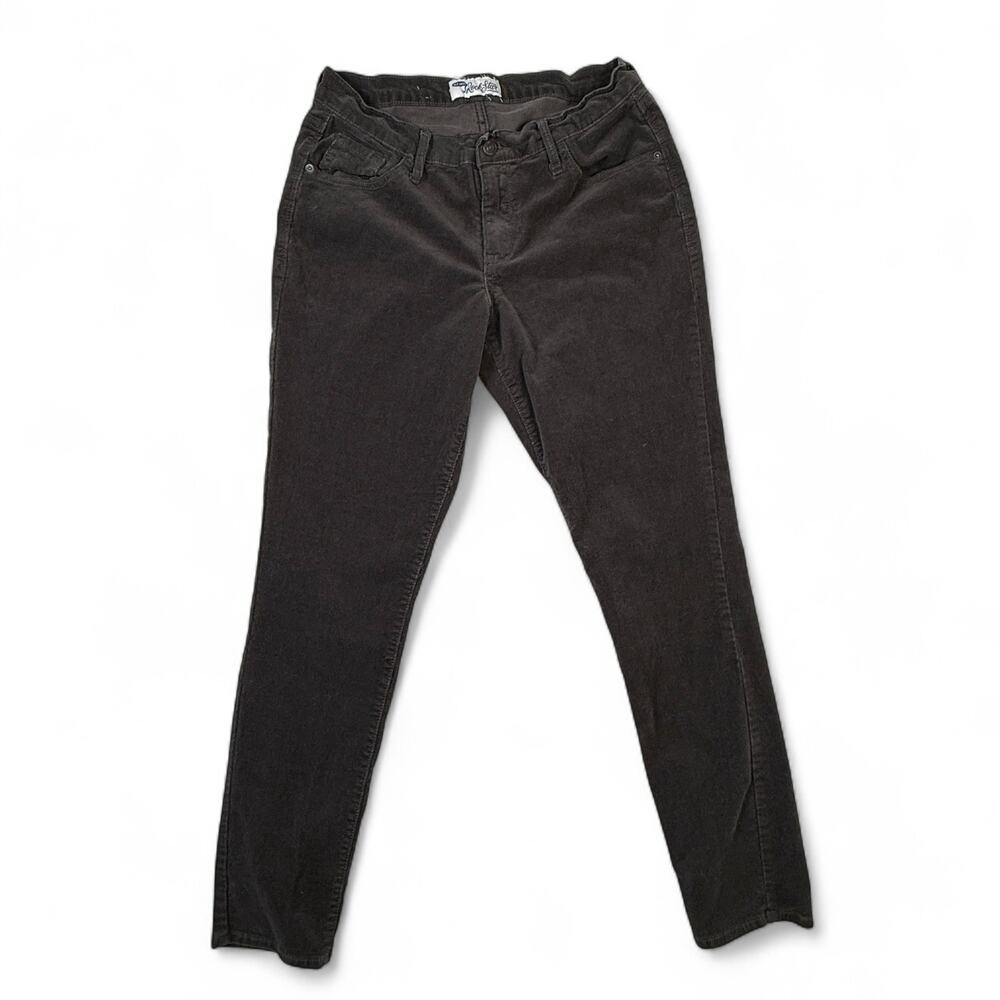 Old Navy Rockstar Gray Corduroy Skinny Stretch Pants Women's 30 Inch Waist